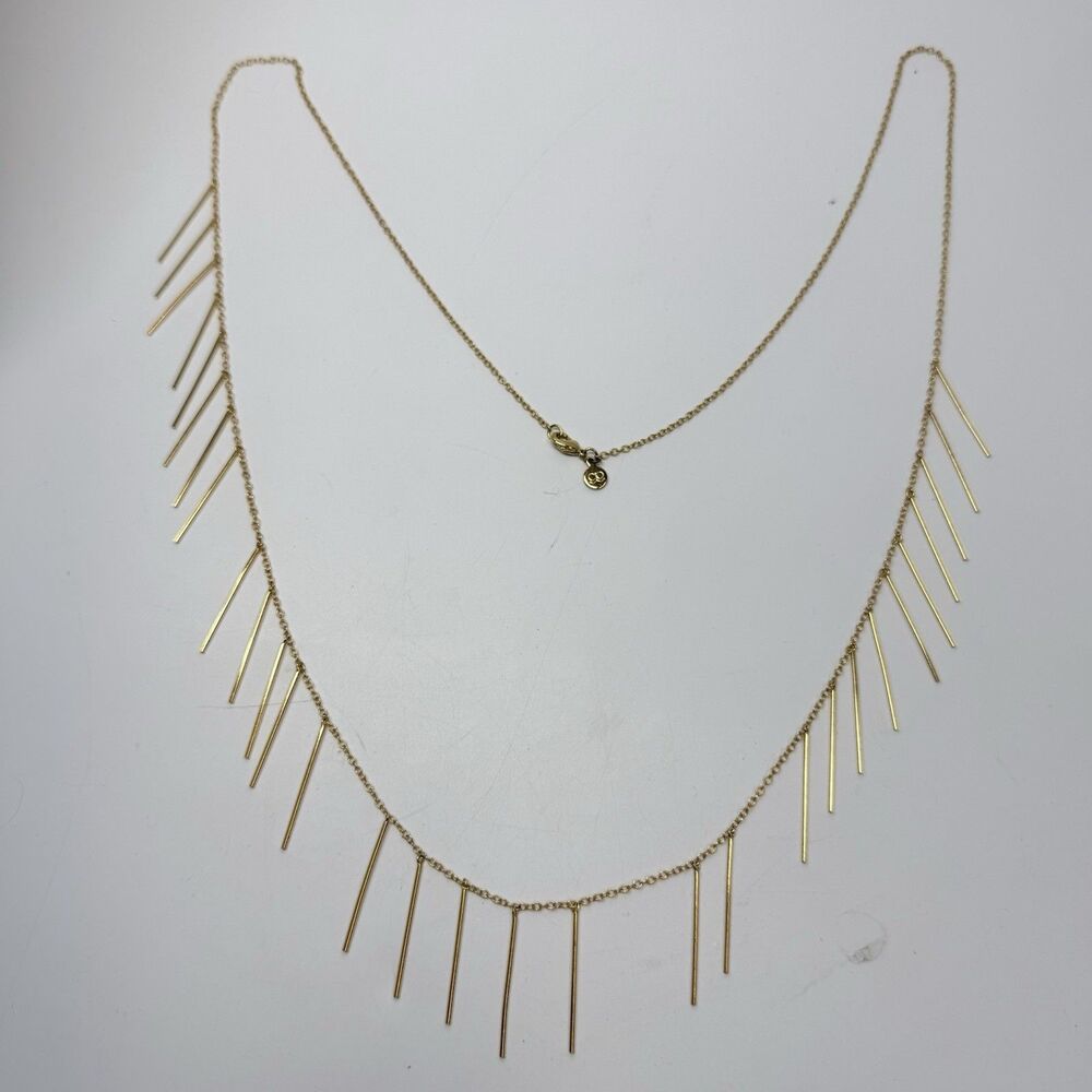 Gorjana Marmont Fringe Gold Tone Necklace - Picture 4 of 7
